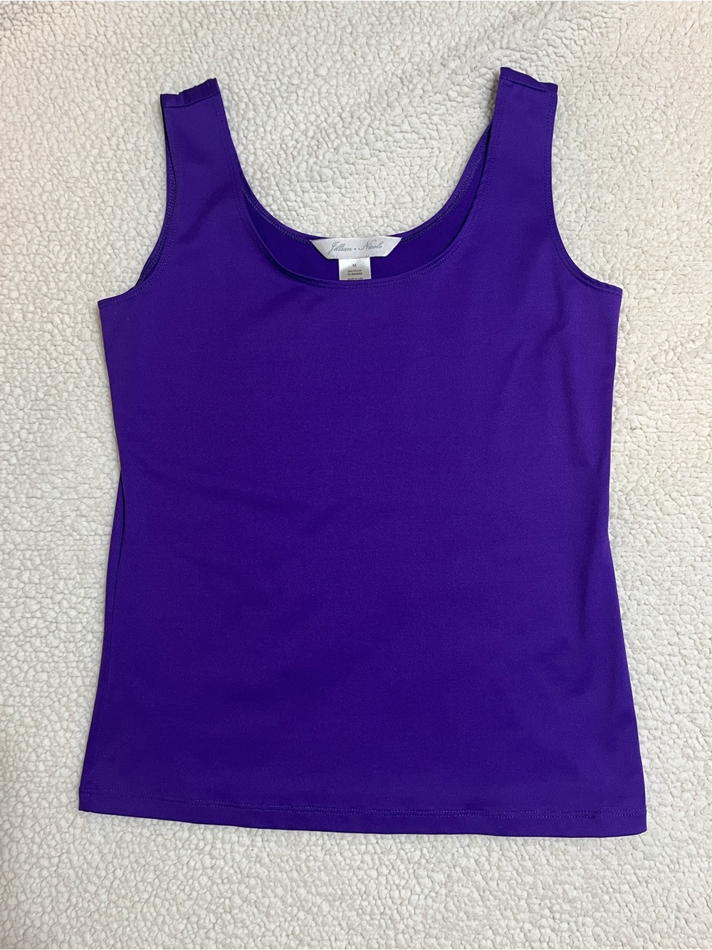 Lillian Nicole Vibrant Purple Stretch Tank Top Size M | Made in USA | Layering